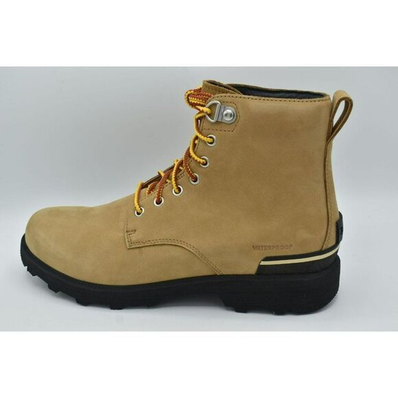 Sorel Mens Size 10.5 Caribou Six Waterproof Leather Tan Buff Rain Winter Boots - Picture 4 of 12